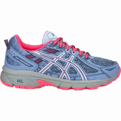 Asics Gel-Venture 6 GS - Lasten Polkujuoksukengät - Laivastonsininen/Violetit